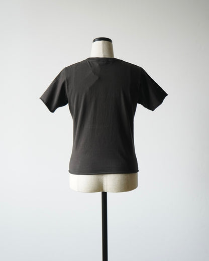 BRUSHED ORGANIC COTTON JERSEY TEE
