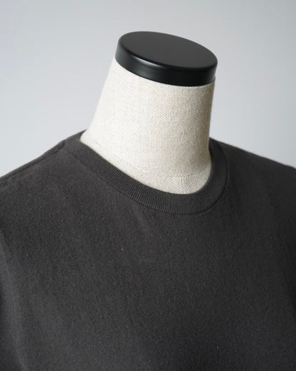 BRUSHED ORGANIC COTTON JERSEY TEE