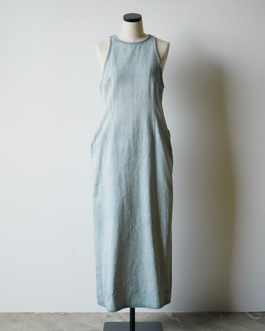 FADED SELVEDGE LIGHT DENIM DRESS