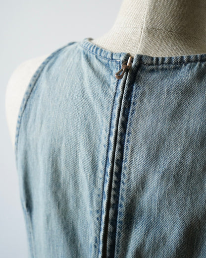 FADED SELVEDGE LIGHT DENIM DRESS