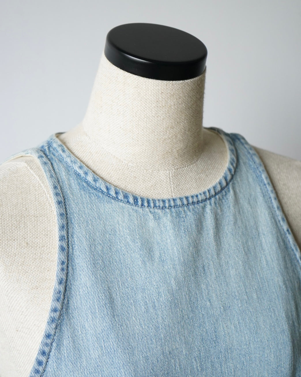 FADED SELVEDGE LIGHT DENIM DRESS