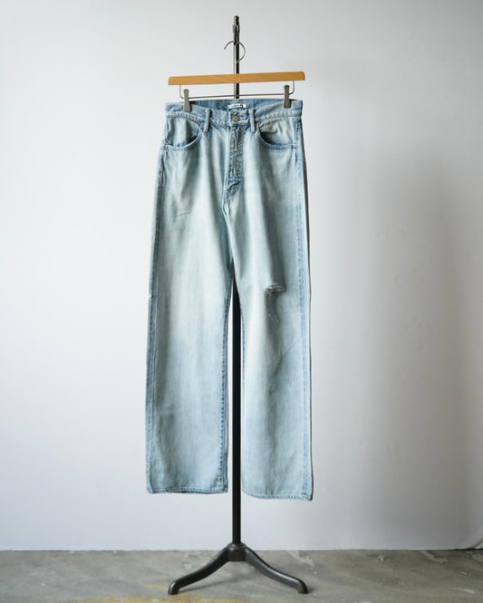 FADED SELVEDGE LIGHT DENIM PANTS