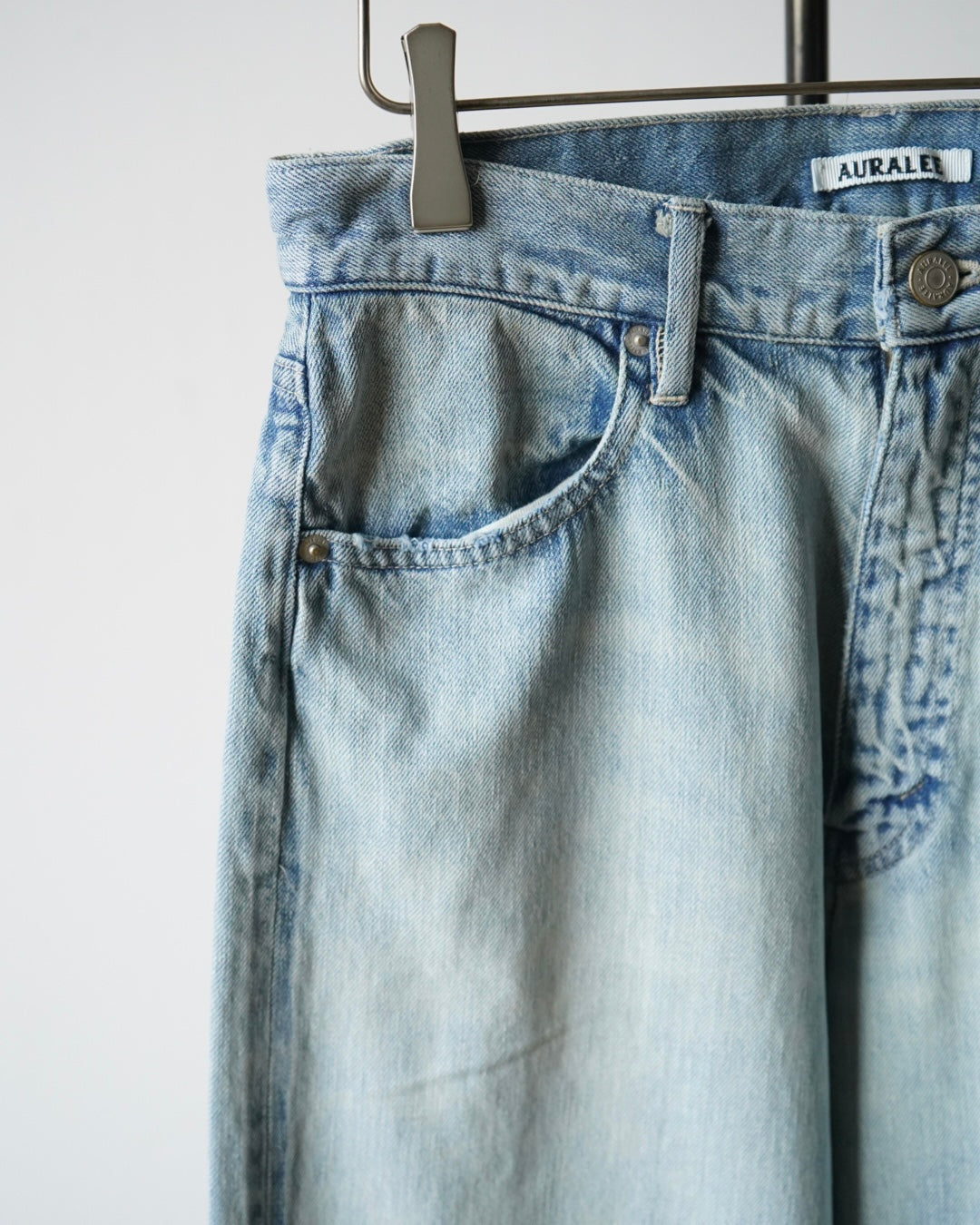 FADED SELVEDGE LIGHT DENIM PANTS