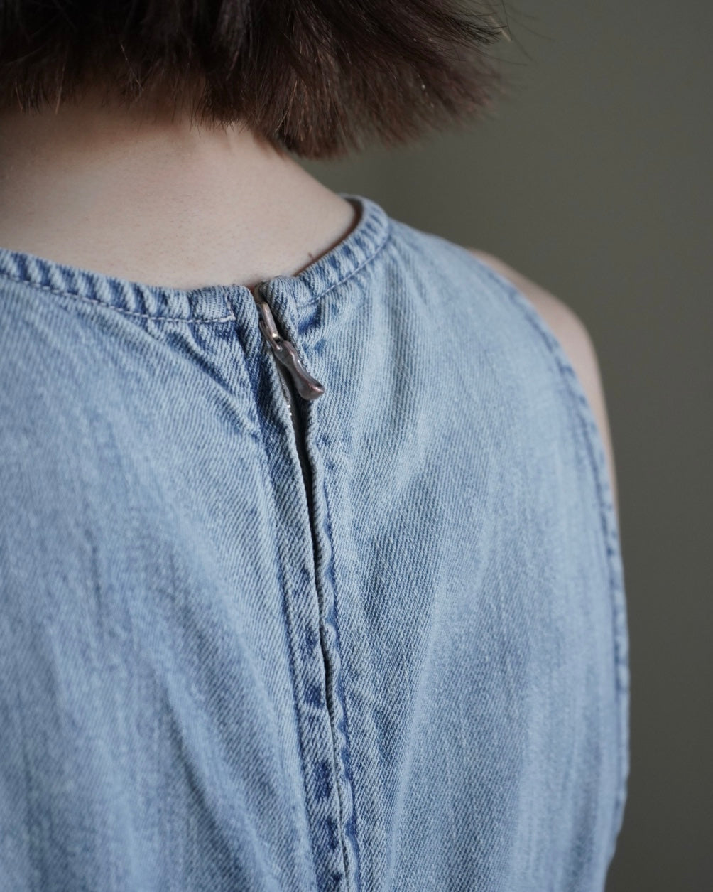 FADED SELVEDGE LIGHT DENIM DRESS