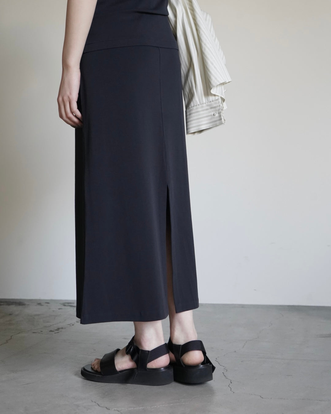 ORGANIC COTTON FINE RIB DRESS