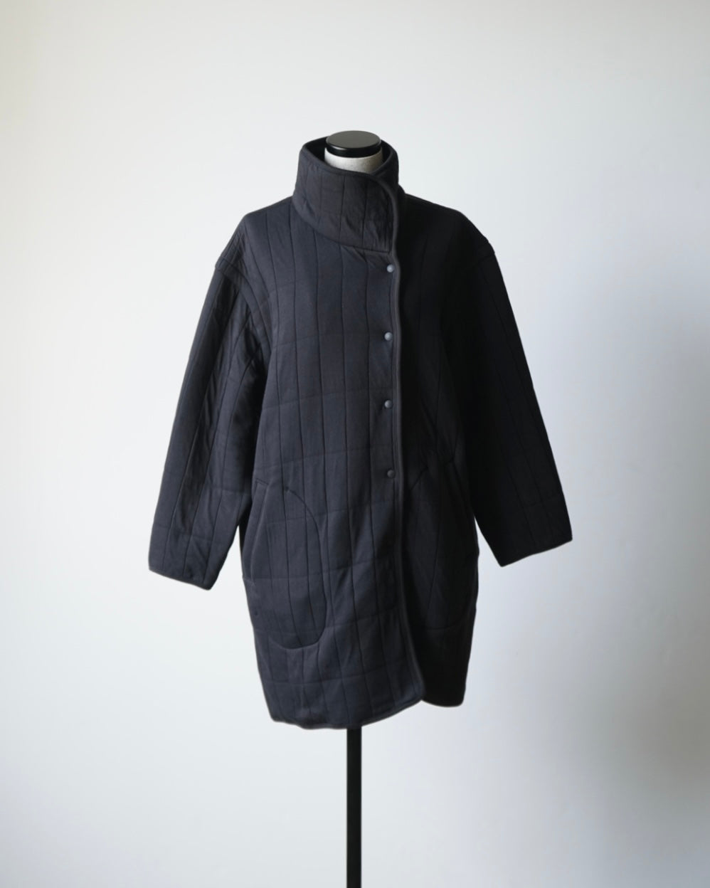 QUILTED JACQUARD COAT