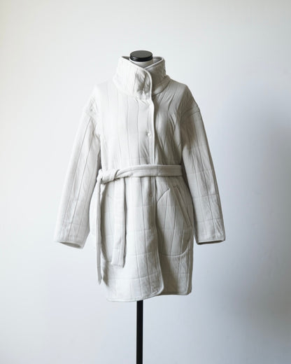 QUILTED JACQUARD COAT