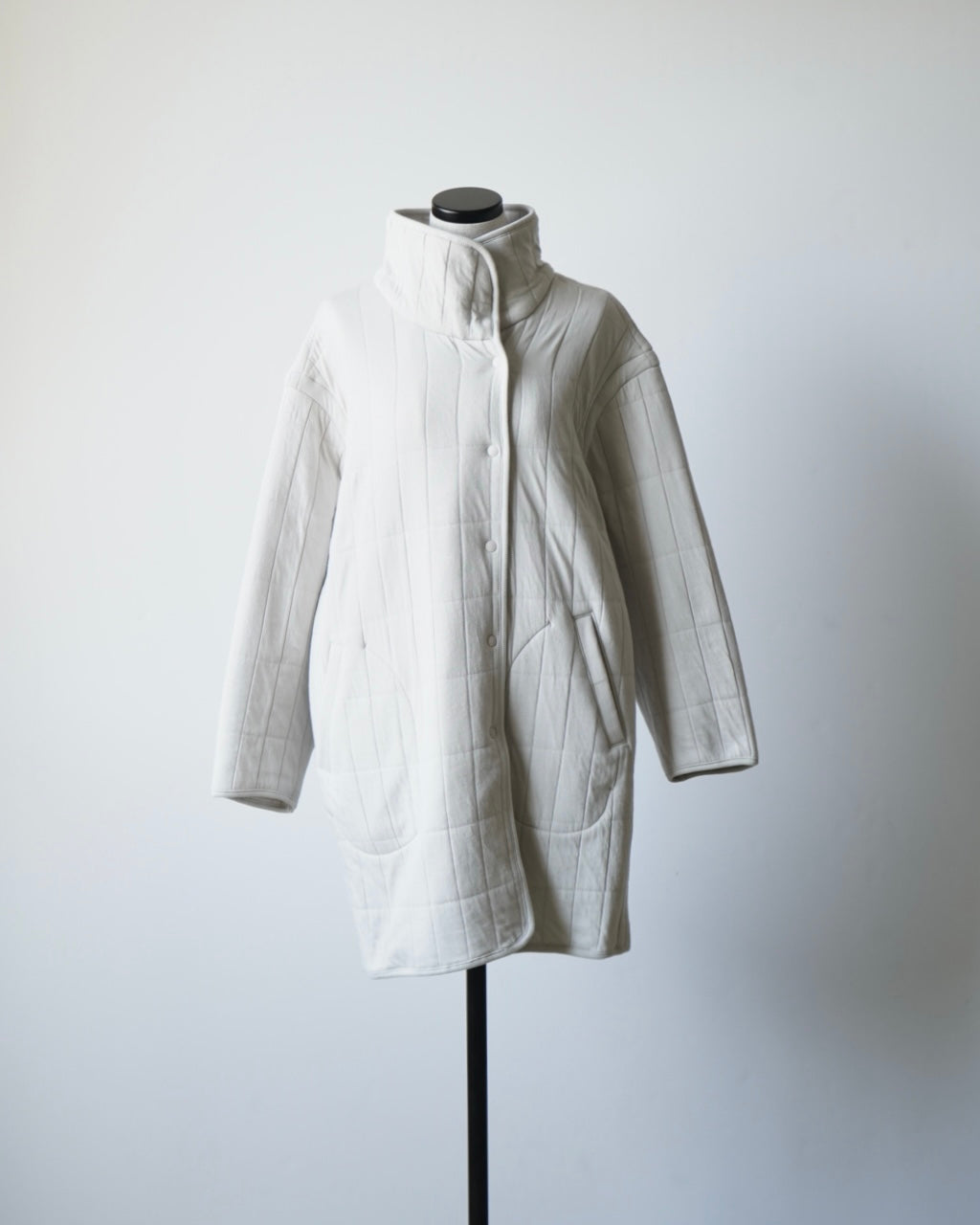 QUILTED JACQUARD COAT