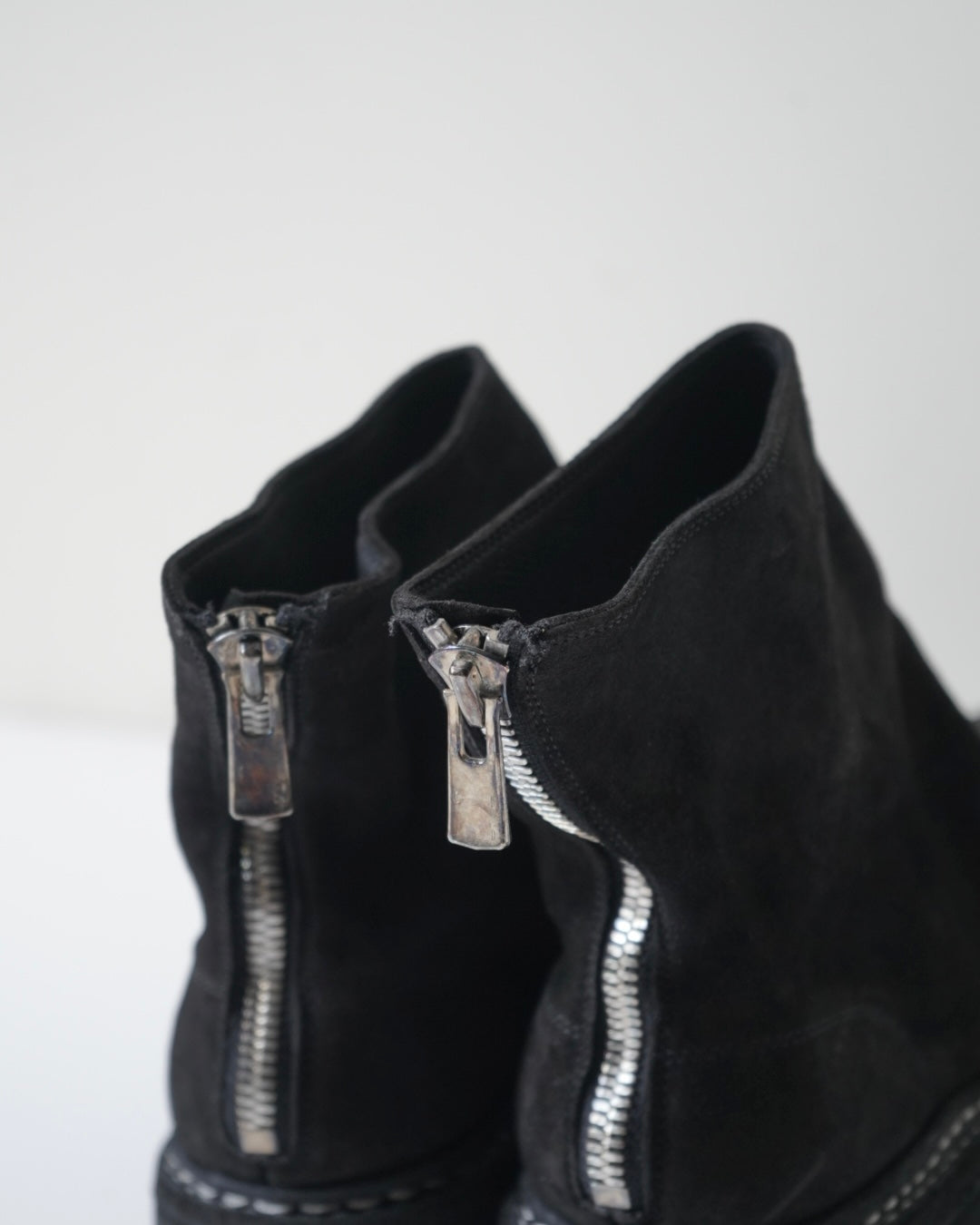 靴 maci 796V_N CALF REVERSE 41 comoli 796V_N CALF REVERSE,LINED BACK ZIP BOOTS,SOLE RUBBER – イデアル