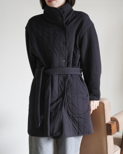 QUILTED JACQUARD COAT