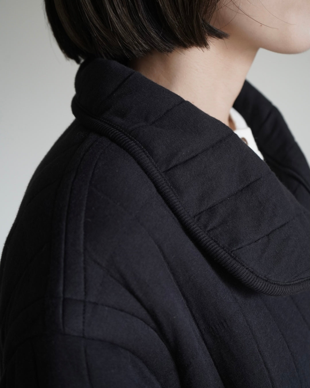 QUILTED JACQUARD COAT