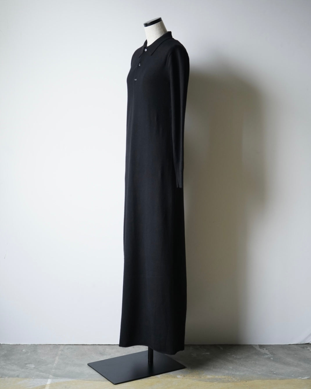 ウールニットポロドレス