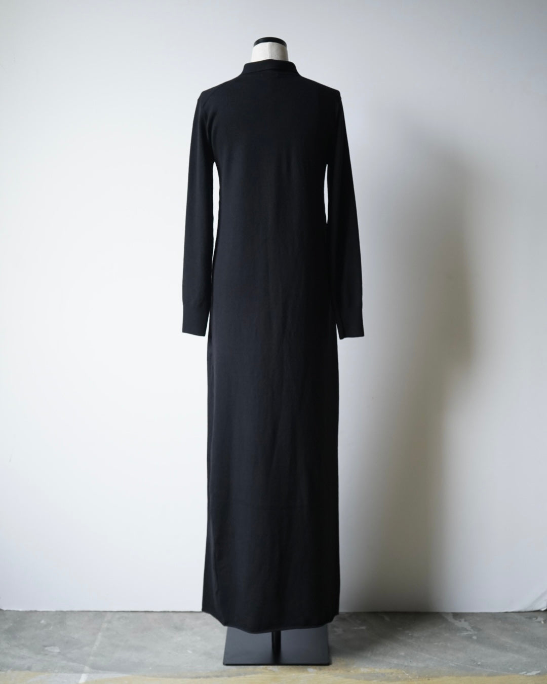 ウールニットポロドレス