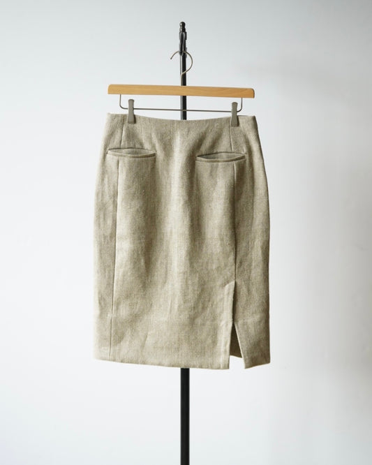 HEAVY LINEN SKIRT