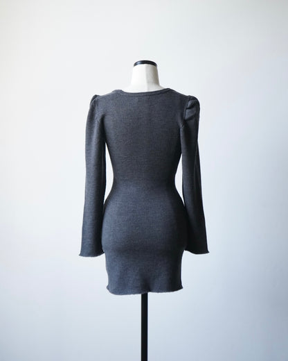 RIB STITCH U-NECK UNDERWEAR