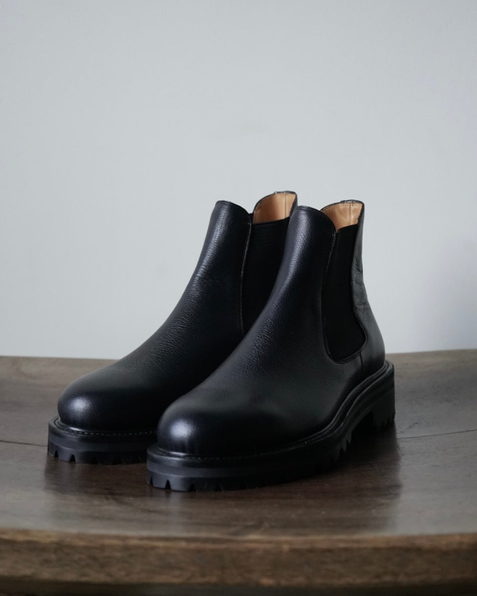 Side Gore Boots in Grain Leather