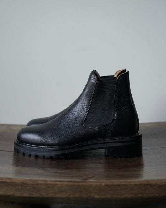 Side Gore Boots in Grain Leather