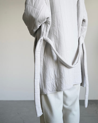 QUILTED JACQUARD COAT