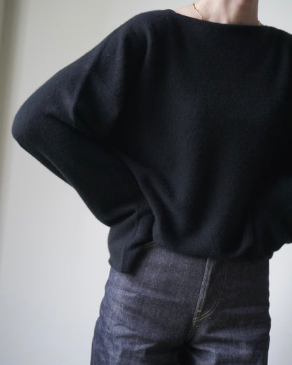 CASHMERE BATEAU NECK PULLOVER
