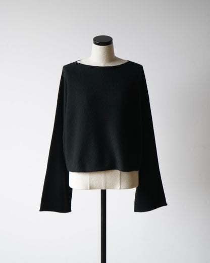 CASHMERE BATEAU NECK PULLOVER