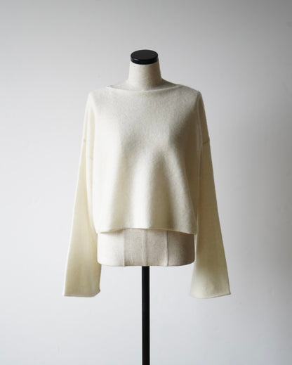 CASHMERE BATEAU NECK PULLOVER