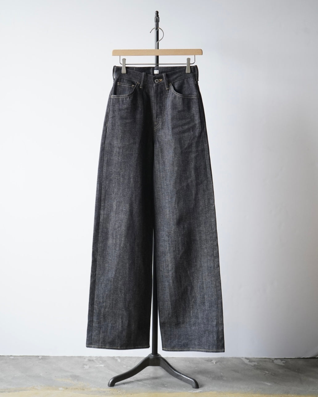 WIDE STRAIGHT DENIM TROUSERS