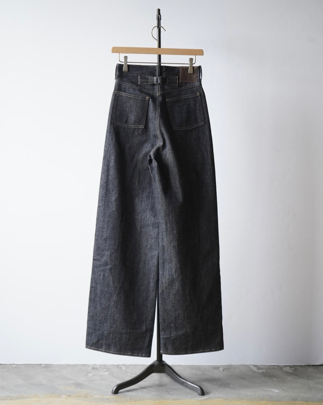 WIDE STRAIGHT DENIM TROUSERS