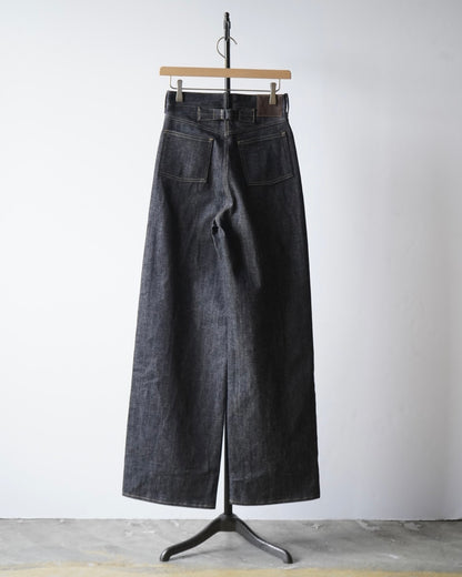WIDE STRAIGHT DENIM TROUSERS