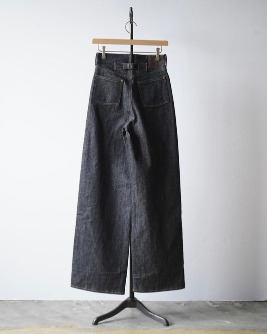 WIDE STRAIGHT DENIM TROUSERS