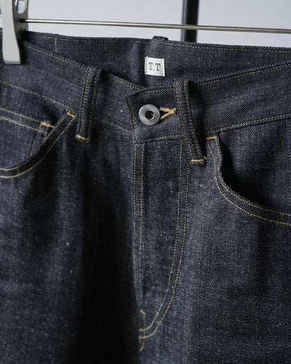WIDE STRAIGHT DENIM TROUSERS