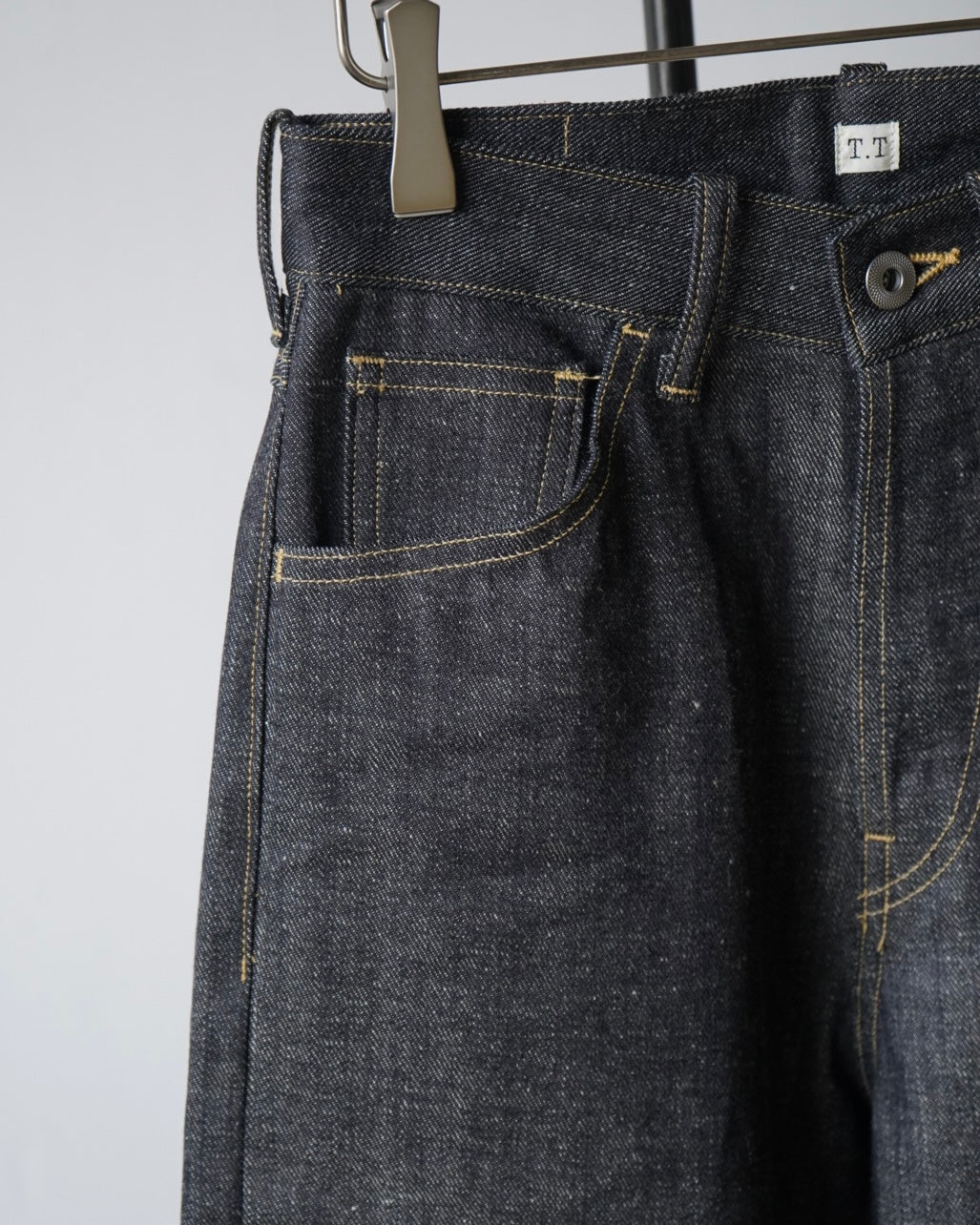 WIDE STRAIGHT DENIM TROUSERS