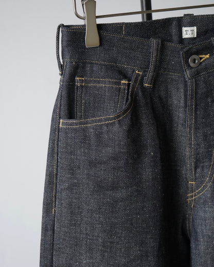 WIDE STRAIGHT DENIM TROUSERS