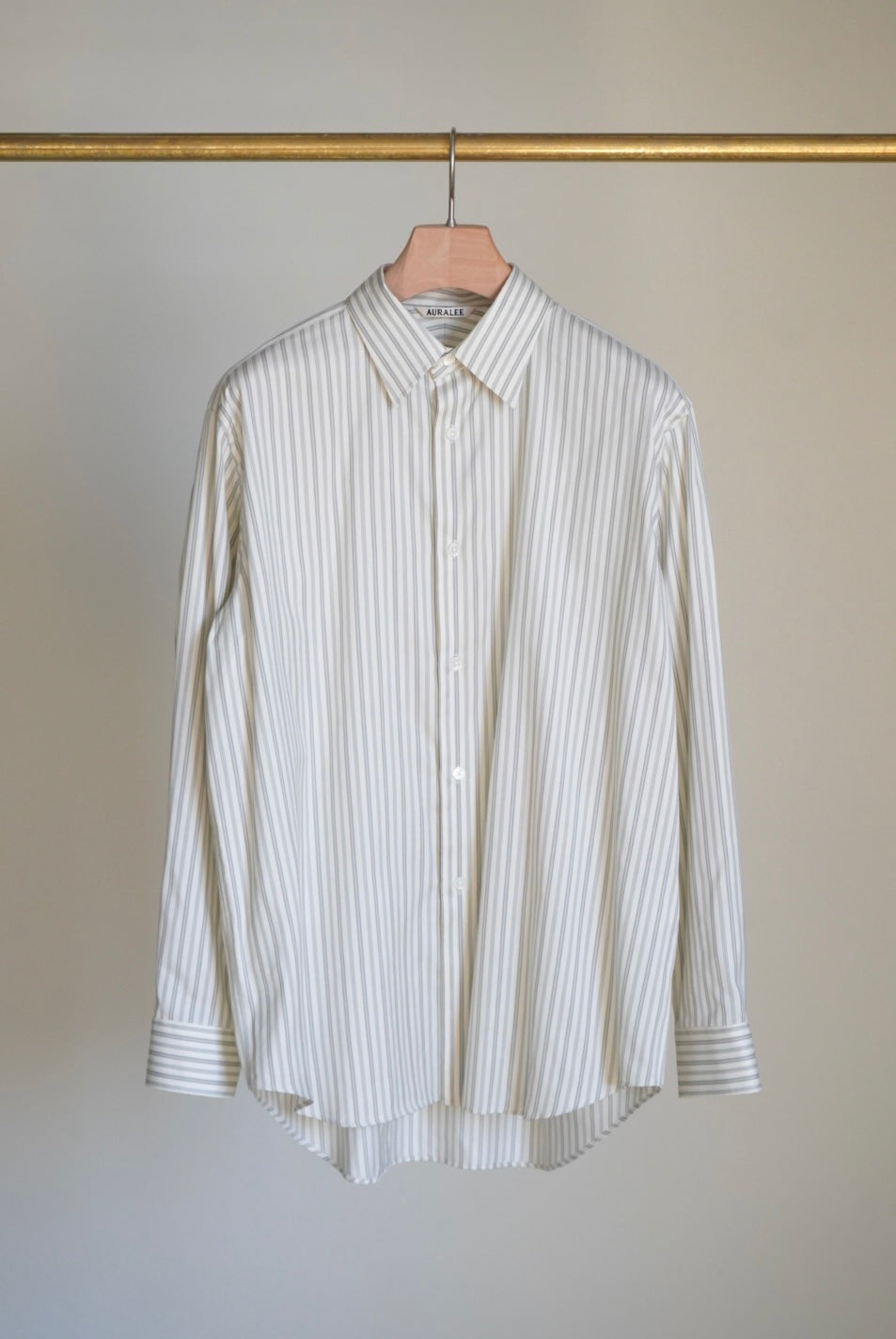 COTTON SILK STRIPE SHIRT