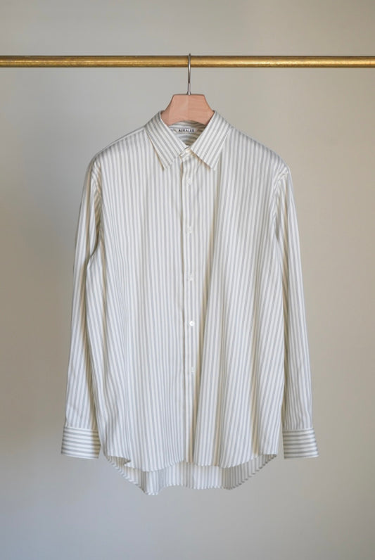 COTTON SILK STRIPE SHIRT
