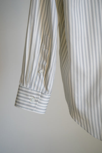COTTON SILK STRIPE SHIRT