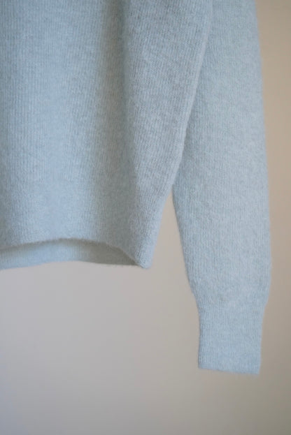 BABY SURI ALPACA SHEER KNIT SKIPPER POLO