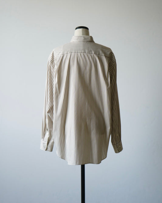 COTTON SILK STRIPE SHIRT