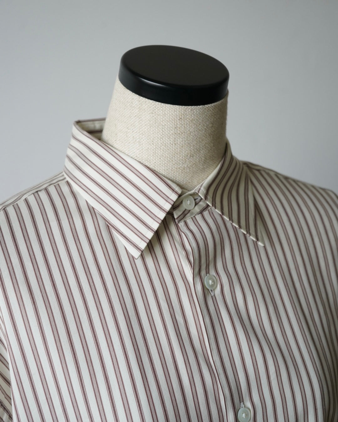 COTTON SILK STRIPE SHIRT