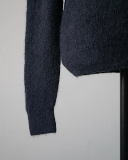 BABY SURI ALPACA SHEER KNIT SKIPPER POLO
