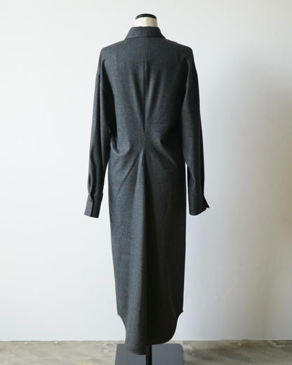 SUPER LIGHT WOOL SHIRT DRESS