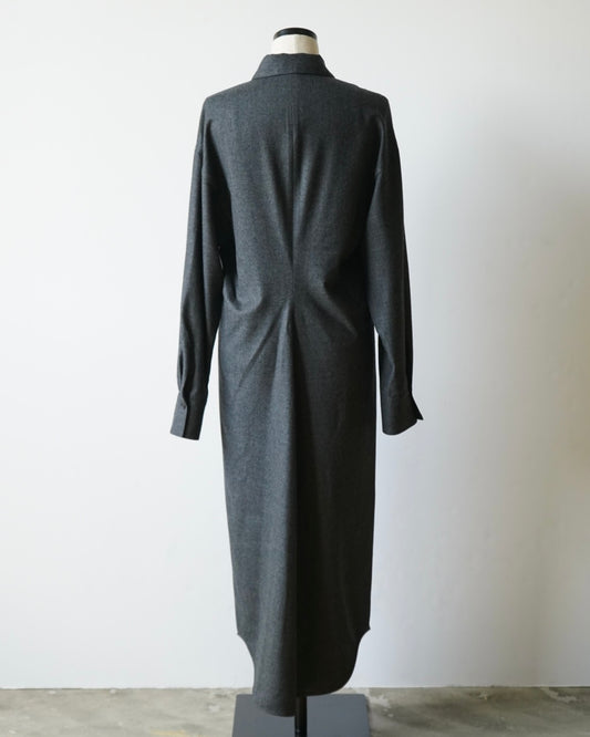 SUPER LIGHT WOOL SHIRT DRESS