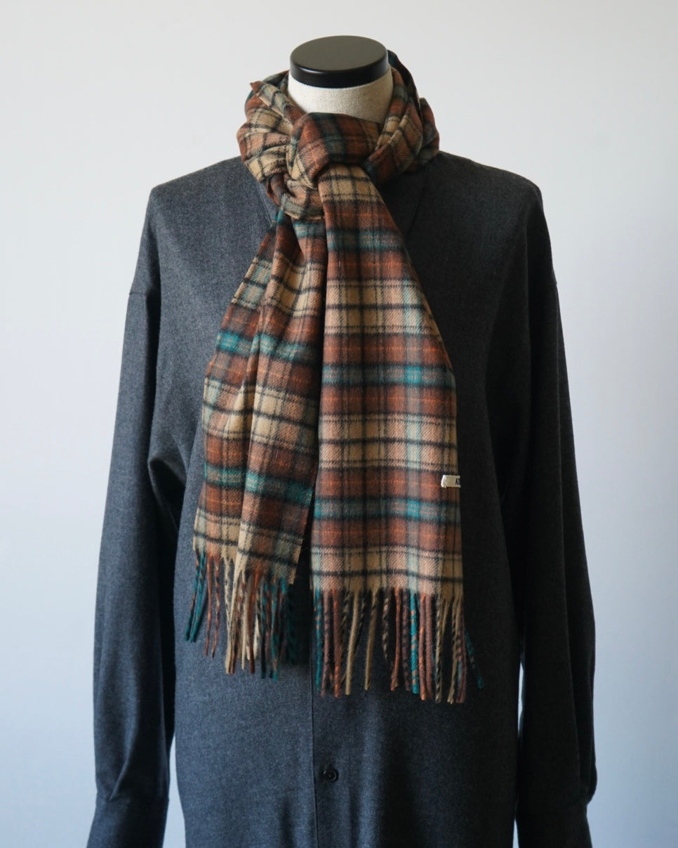 CASHMERE CHECK LONG STOLE