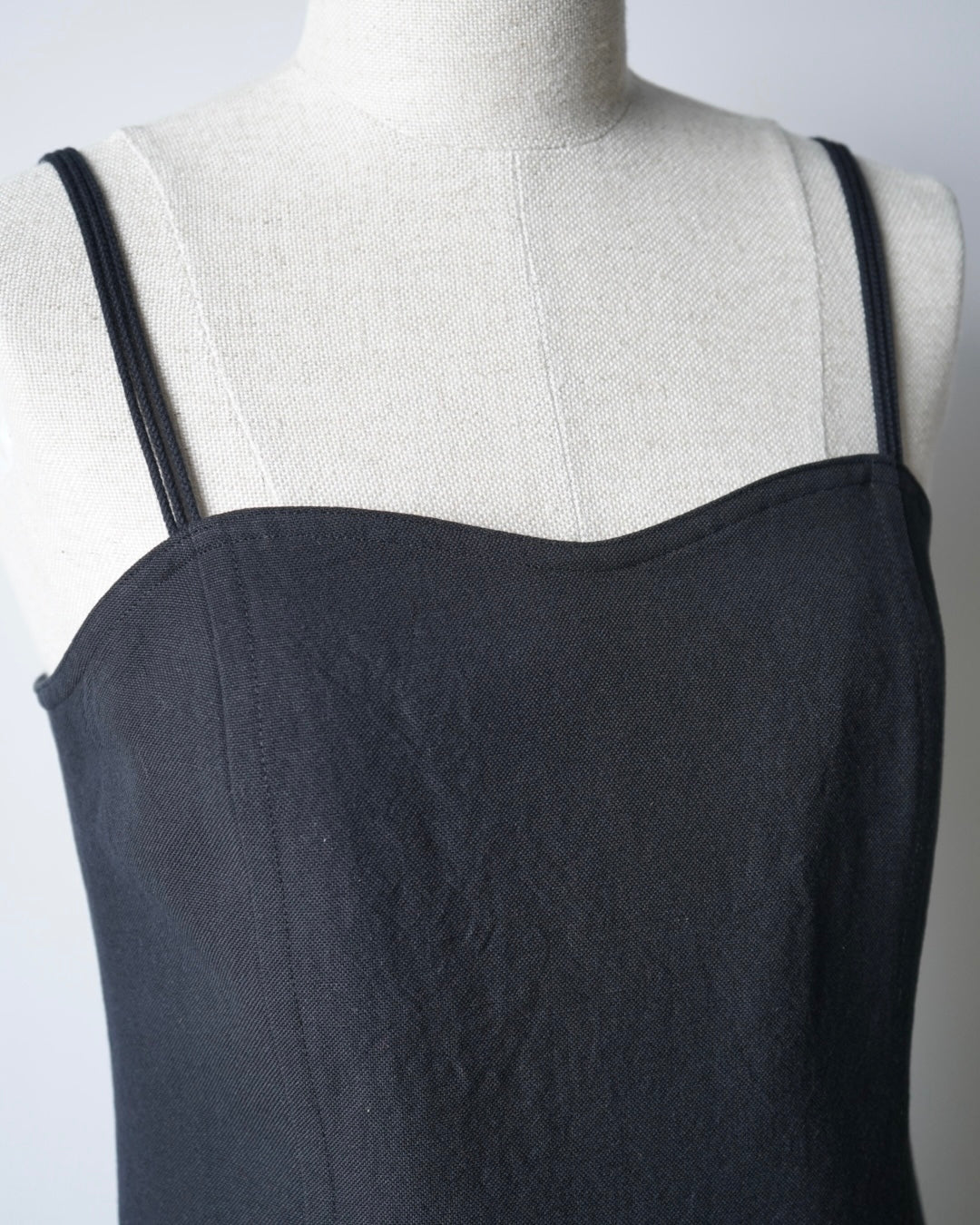 WOOL COTTON LINEN OX CAMISOLE DRESS