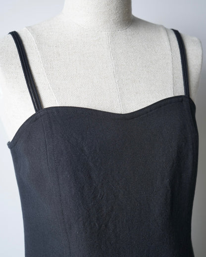 WOOL COTTON LINEN OX CAMISOLE DRESS