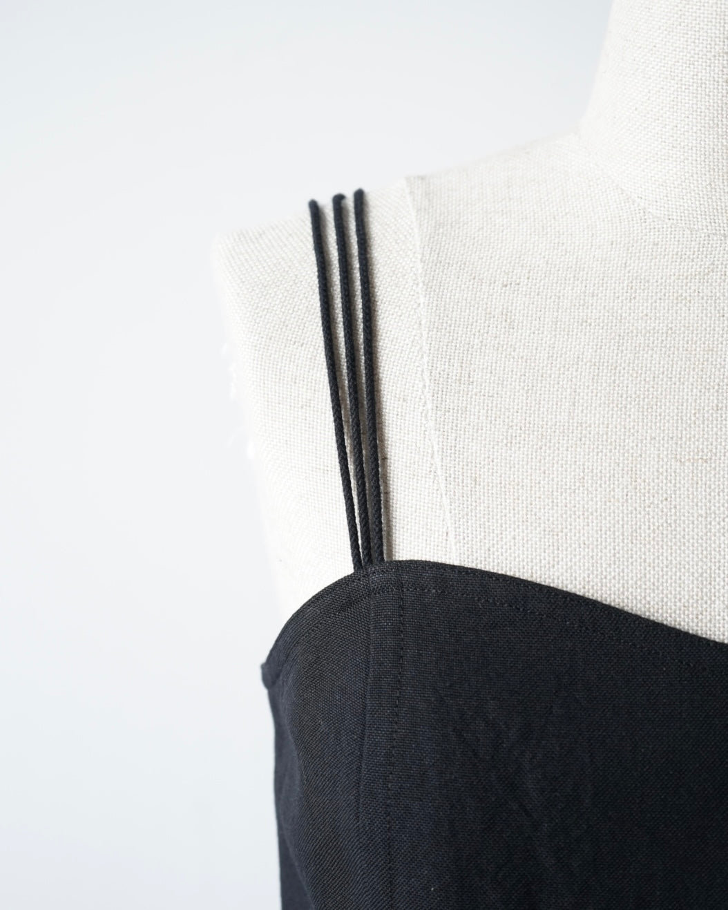 WOOL COTTON LINEN OX CAMISOLE DRESS