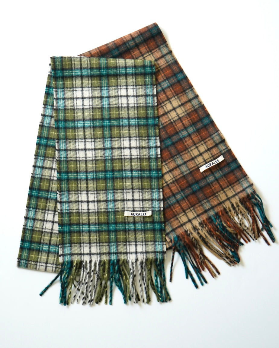 CASHMERE CHECK LONG STOLE