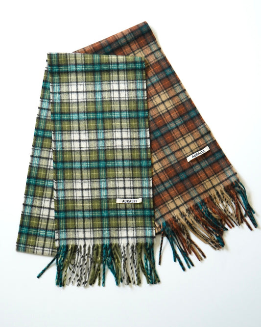 CASHMERE CHECK LONG STOLE