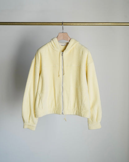 COTTON NYLON PILE ZIP PARKA