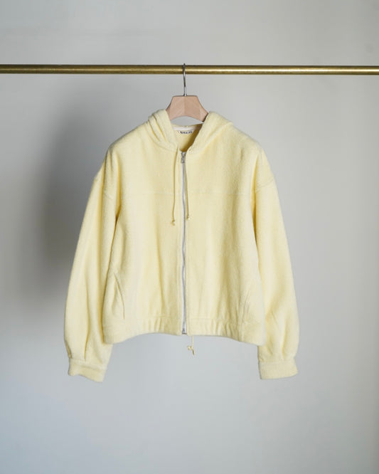 COTTON NYLON PILE ZIP PARKA
