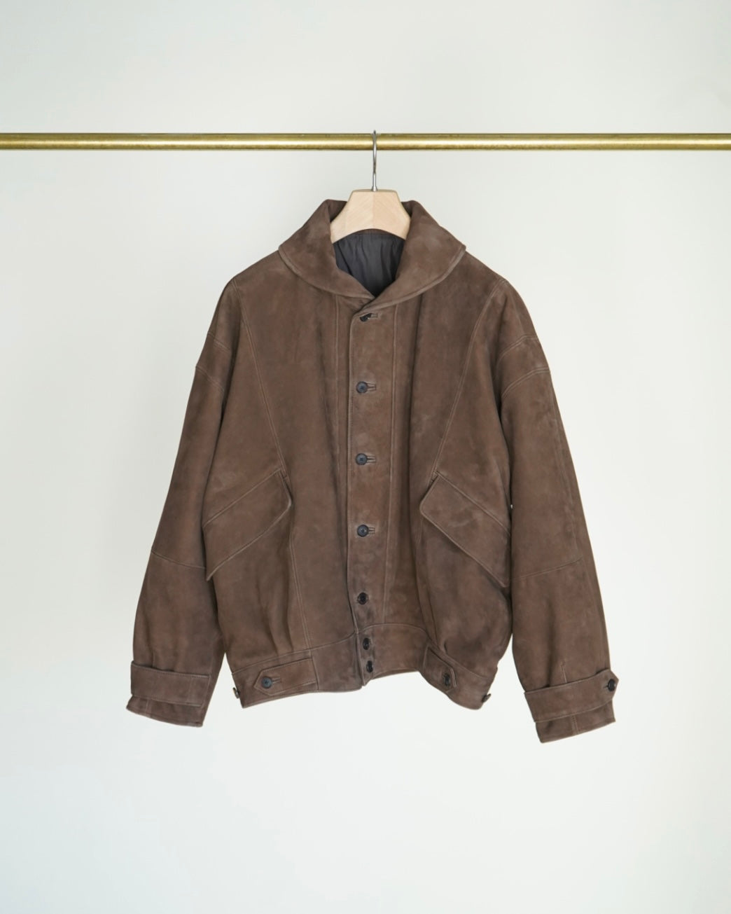 SILKY GRAIN SUEDE BLOUSON